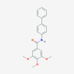 molecular formula C22H21NO4 B223963 N-[1,1'-biphenyl]-4-yl-3,4,5-trimethoxybenzamide 