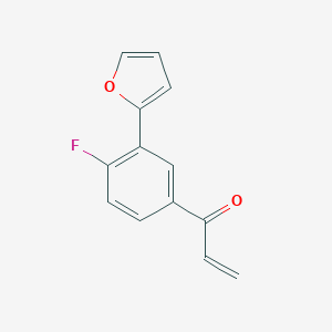 molecular formula C13H9FO2 B223972 1-(4-Fluorophenyl)-3-(furan-2-yl)prop-2-en-1-one CAS No. 1565-90-8