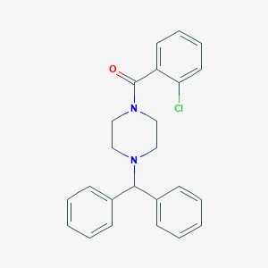 molecular formula C24H23ClN2O B223982 (2-Chlorophenyl)[4-(diphenylmethyl)piperazin-1-yl]methanone 