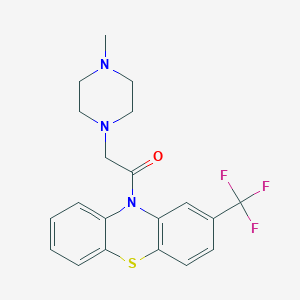 molecular formula C20H20F3N3OS B224017 1-(2-Trifluoromethyl-10H-phenothiazin-10-yl)-2-(4-methylpiperazino)ethanone 