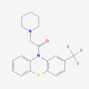 molecular formula C20H19F3N2OS B224021 2-(piperidin-1-yl)-1-[2-(trifluoromethyl)-10H-phenothiazin-10-yl]ethanone 