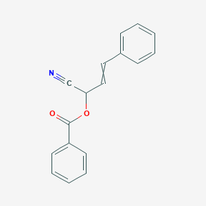 molecular formula C17H13NO2 B224023 2-(Benzoyloxy)-4-phenyl-3-butenenitrile CAS No. 1591-17-9