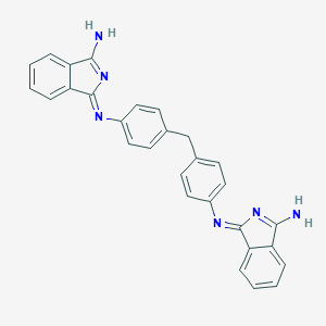 molecular formula C29H22N6 B224057 3-[4-[[4-[(3-Aminoisoindol-1-ylidene)amino]phenyl]methyl]phenyl]iminoisoindol-1-amine 