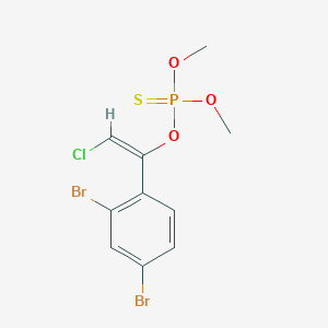 molecular formula C10H10Br2ClO3PS B224073 O-(2-Chloro-1-(2,4-dibromophenyl)ethenyl) O,O-dimethyl phosphorodithioate CAS No. 1217-96-5