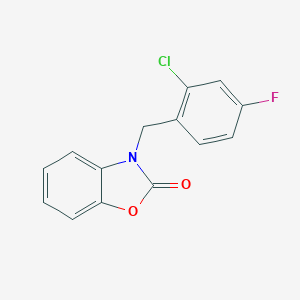 molecular formula C14H9ClFNO2 B224074 3-(2-Chloro-4-fluorobenzyl)-1,3-benzoxazol-2(3H)-one 