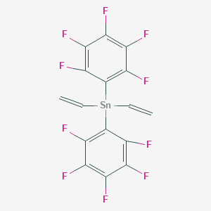 Bis(ethenyl)-bis(2,3,4,5,6-pentafluorophenyl)stannane
