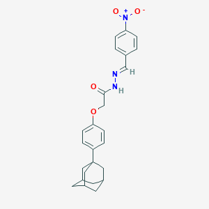 molecular formula C25H27N3O4 B224089 2-[4-(1-adamantyl)phenoxy]-N'-{4-nitrobenzylidene}acetohydrazide 