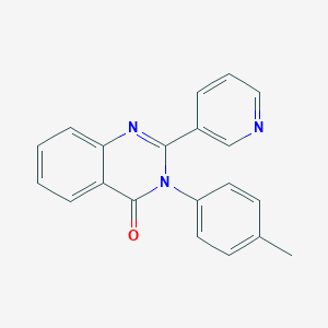 molecular formula C20H15N3O B224107 3-(4-methylphenyl)-2-(3-pyridinyl)-4(3H)-quinazolinone 
