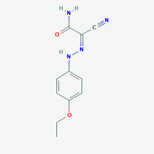 molecular formula C11H12N4O2 B224113 2-Cyano-2-[(4-ethoxyphenyl)hydrazono]acetamide 