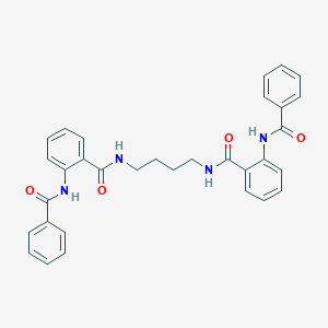 molecular formula C32H30N4O4 B224121 2-benzamido-N-[4-[(2-benzamidobenzoyl)amino]butyl]benzamide 