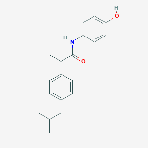 molecular formula C19H23NO2 B224128 N-(4-hydroxyphenyl)-2-[4-(2-methylpropyl)phenyl]propanamide 