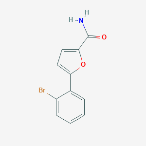 molecular formula C11H8BrNO2 B224150 5-(2-Bromophenyl)furan-2-carboxamide 