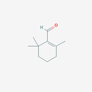 molecular formula C10H16O B022417 β-环柠檬醛 CAS No. 432-25-7