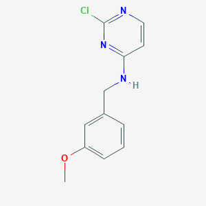 molecular formula C12H12ClN3O B224180 2-chloro-N-(3-methoxybenzyl)-4-pyrimidinamine 