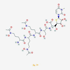 molecular formula C36H58FeN10O18S+3 B224201 Albomycin CAS No. 1414-39-7