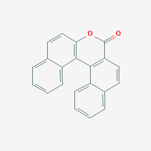 molecular formula C21H12O2 B224213 4H-Benzo[f]naphtho[2,1-c]chromen-4-one 