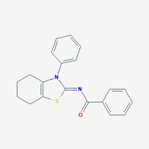 B022422 N-(3-Phenyl-4,5,6,7-tetrahydro-3H-benzothiazol-2-ylidene)-benzamide CAS No. 102002-71-1