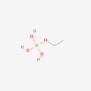 molecular formula C2H5O-[-Si(OC2H5)2O2-]-XC2H5 B224252 Ethyl trihydrogen orthosilicate CAS No. 1109-96-2