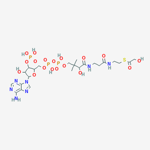 molecular formula C23H38N7O18P3S B224346 Glycoyl-coenzyme A CAS No. 1264-31-9