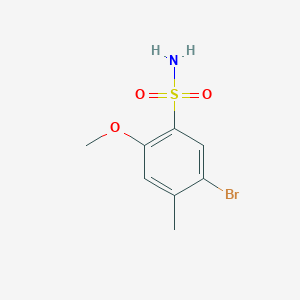 molecular formula C8H10BrNO3S B224365 5-Bromo-2-methoxy-4-methylbenzenesulfonamide 