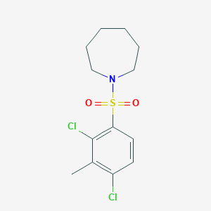 1-(2,4-Dichloro-3-methylbenzenesulfonyl)azepane