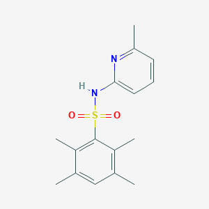molecular formula C16H20N2O2S B224425 2,3,5,6-tetramethyl-N-(6-methyl-2-pyridinyl)benzenesulfonamide 