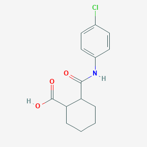 B022468 2-[(4-Chlorophenyl)carbamoyl]cyclohexane-1-carboxylic acid CAS No. 101937-67-1