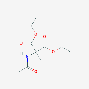 molecular formula C11H19NO5 B022474 2-乙酰氨基-2-乙基丙二酸二乙酯 CAS No. 32819-24-2