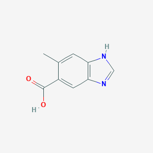 molecular formula C9H8N2O2 B224752 6-methyl-1H-benzimidazole-5-carboxylic acid CAS No. 10351-76-5