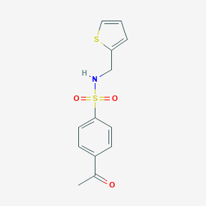 molecular formula C13H13NO3S2 B224807 4-acetyl-N-(2-thienylmethyl)benzenesulfonamide 