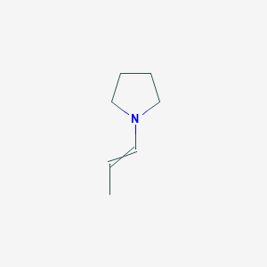molecular formula C6H12FeN9 B224823 1-Propenyl-pyrrolidine CAS No. 13937-88-7
