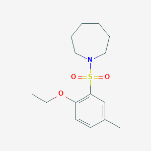 molecular formula C15H23NO3S B224859 1-(2-Ethoxy-5-methylbenzenesulfonyl)azepane 