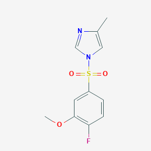 1-[(4-fluoro-3-methoxyphenyl)sulfonyl]-4-methyl-1H-imidazole