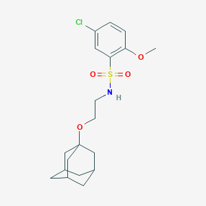 molecular formula C19H26ClNO4S B224868 N-[2-(1-adamantyloxy)ethyl]-5-chloro-2-methoxybenzenesulfonamide 