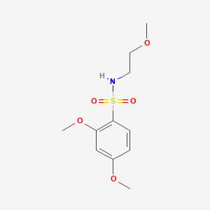 molecular formula C11H17NO5S B224889 2,4-dimethoxy-N-(2-methoxyethyl)benzenesulfonamide 