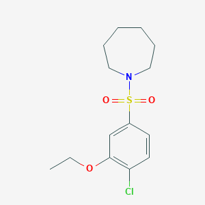 molecular formula C14H20ClNO3S B224918 1-(4-Chloro-3-ethoxybenzenesulfonyl)azepane 