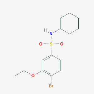 molecular formula C14H20BrNO3S B224919 4-bromo-N-cyclohexyl-3-ethoxybenzenesulfonamide 