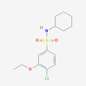 molecular formula C14H20ClNO3S B224920 4-chloro-N-cyclohexyl-3-ethoxybenzenesulfonamide 