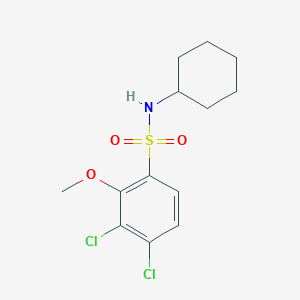 3,4-dichloro-N-cyclohexyl-2-methoxybenzenesulfonamide