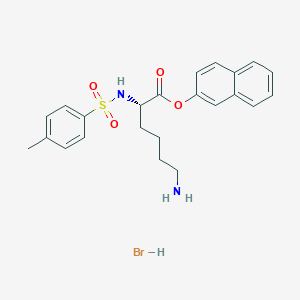 molecular formula C23H27BrN2O4S B224971 Tosyllysine alpha-naphthyl ester CAS No. 10318-07-7