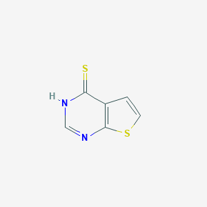 molecular formula C6H4N2S2 B224991 Thieno[2,3-d]pyrimidine-4-thiol CAS No. 14080-55-8