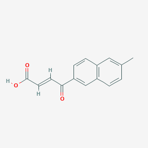 molecular formula C15H12O3 B022505 4-(6-甲基萘-2-基)-4-氧代-2-丁烯酸 CAS No. 108011-98-9