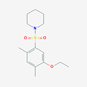 molecular formula C15H23NO3S B225058 2,4-Dimethyl-5-(1-piperidinylsulfonyl)phenyl ethyl ether 