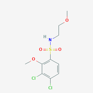 molecular formula C10H13Cl2NO4S B225067 3,4-dichloro-2-methoxy-N-(2-methoxyethyl)benzenesulfonamide 