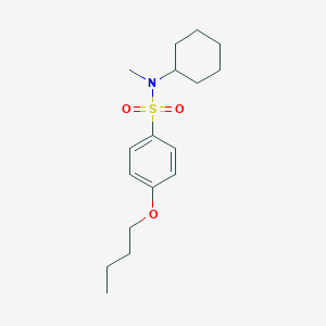molecular formula C17H27NO3S B225075 4-butoxy-N-cyclohexyl-N-methylbenzenesulfonamide 