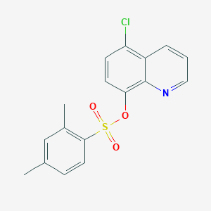 molecular formula C17H14ClNO3S B225093 5-Chloro-8-quinolinyl 2,4-dimethylbenzenesulfonate 