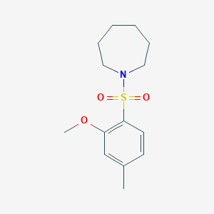 molecular formula C14H21NO3S B225096 1-(2-Methoxy-4-methylphenyl)sulfonylazepane 