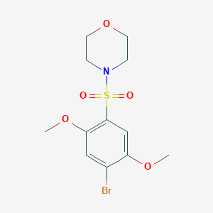 molecular formula C12H16BrNO5S B225104 4-(4-Bromo-2,5-dimethoxybenzenesulfonyl)morpholine 