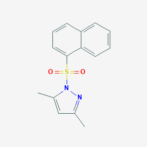 molecular formula C15H14N2O2S B225133 3,5-dimethyl-1-(1-naphthylsulfonyl)-1H-pyrazole 