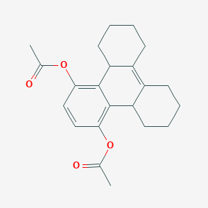 molecular formula C22H26O4 B225158 4-(Acetyloxy)-4b,5,6,7,8,9,10,11,12,12a-decahydro-1-triphenylenyl acetate 